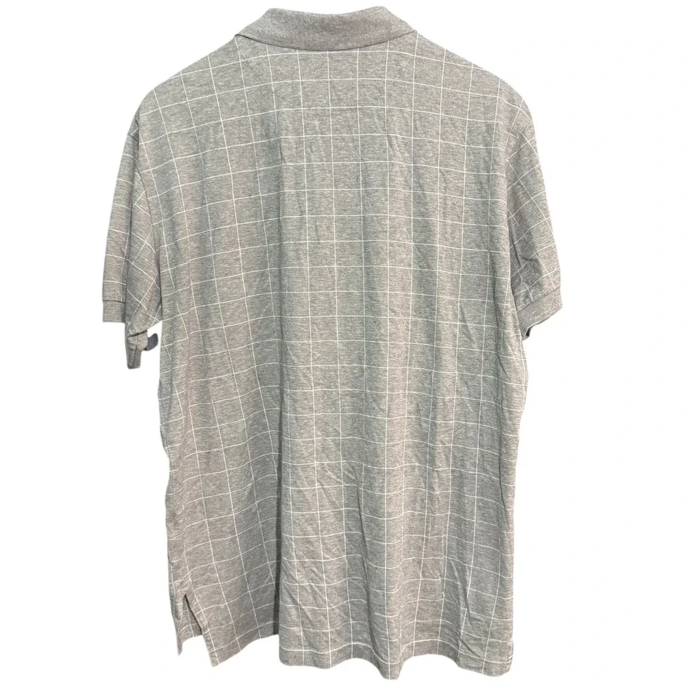 Polo Ralph Lauren Shirt Mens Medium Gray Window Paine Short Sleeve Y2K